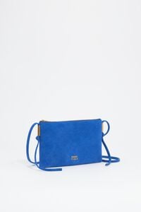 Bolso sobre peque&ntilde;o serraje azul el&eacute;ctrico