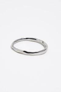 Irregular silver bracelet
