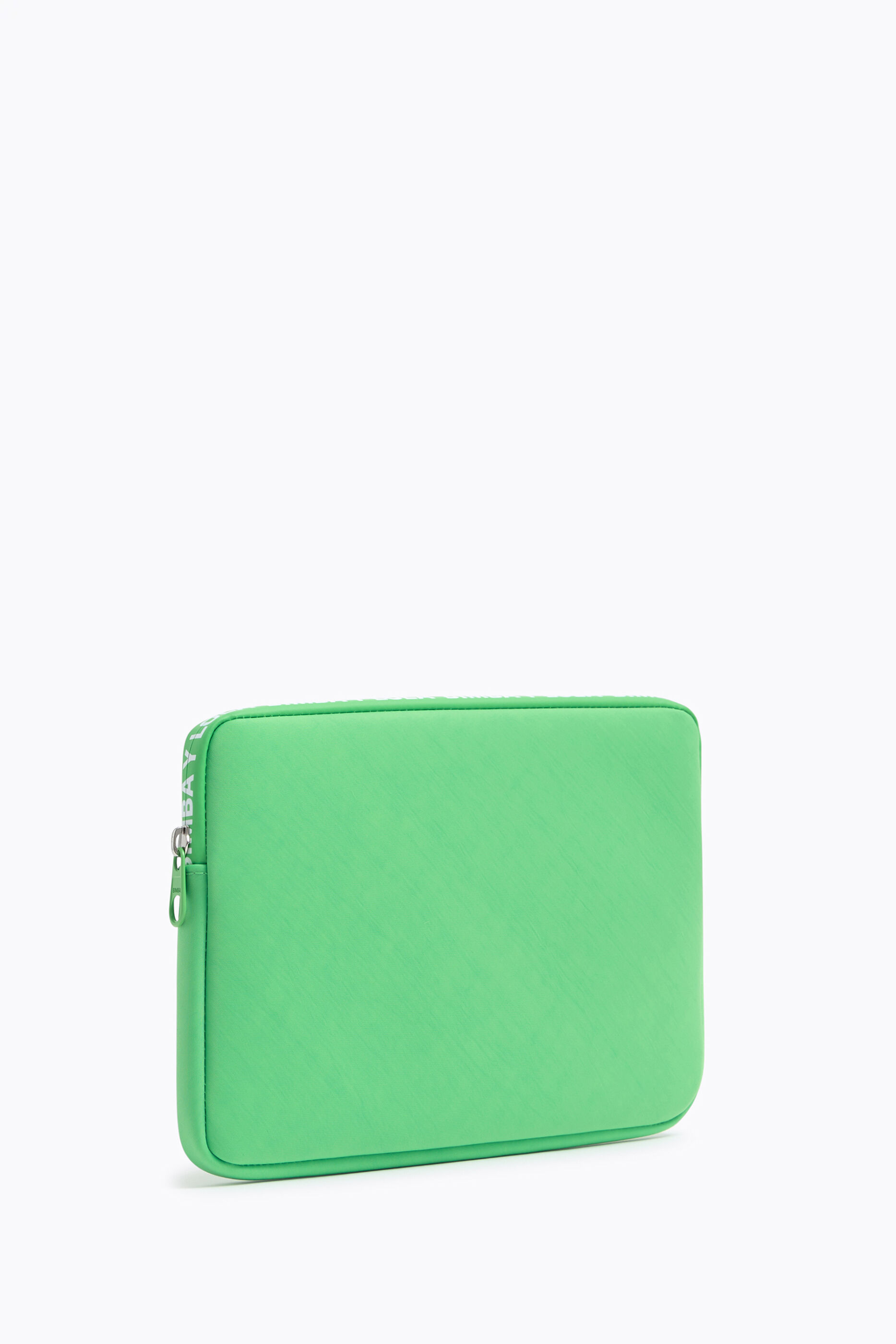 S apple green laptop sleeve