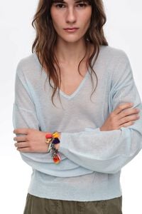 Pulsera multicharms coraz&oacute;n plateada