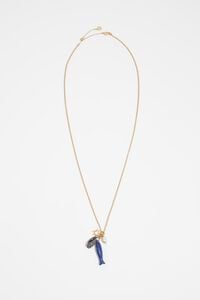 Collar pez y caracolas dorado envejecido