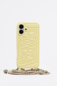 Жовтий силіконовий чохол для iPhone 16 Plus