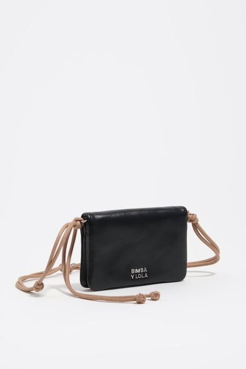 cartera cuero etiquetas bimba y lola