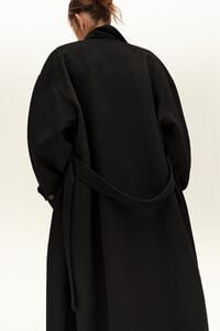 Black belted double-face coat