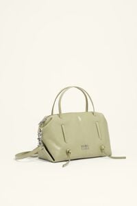 Mini pastel green leather Lolita bag