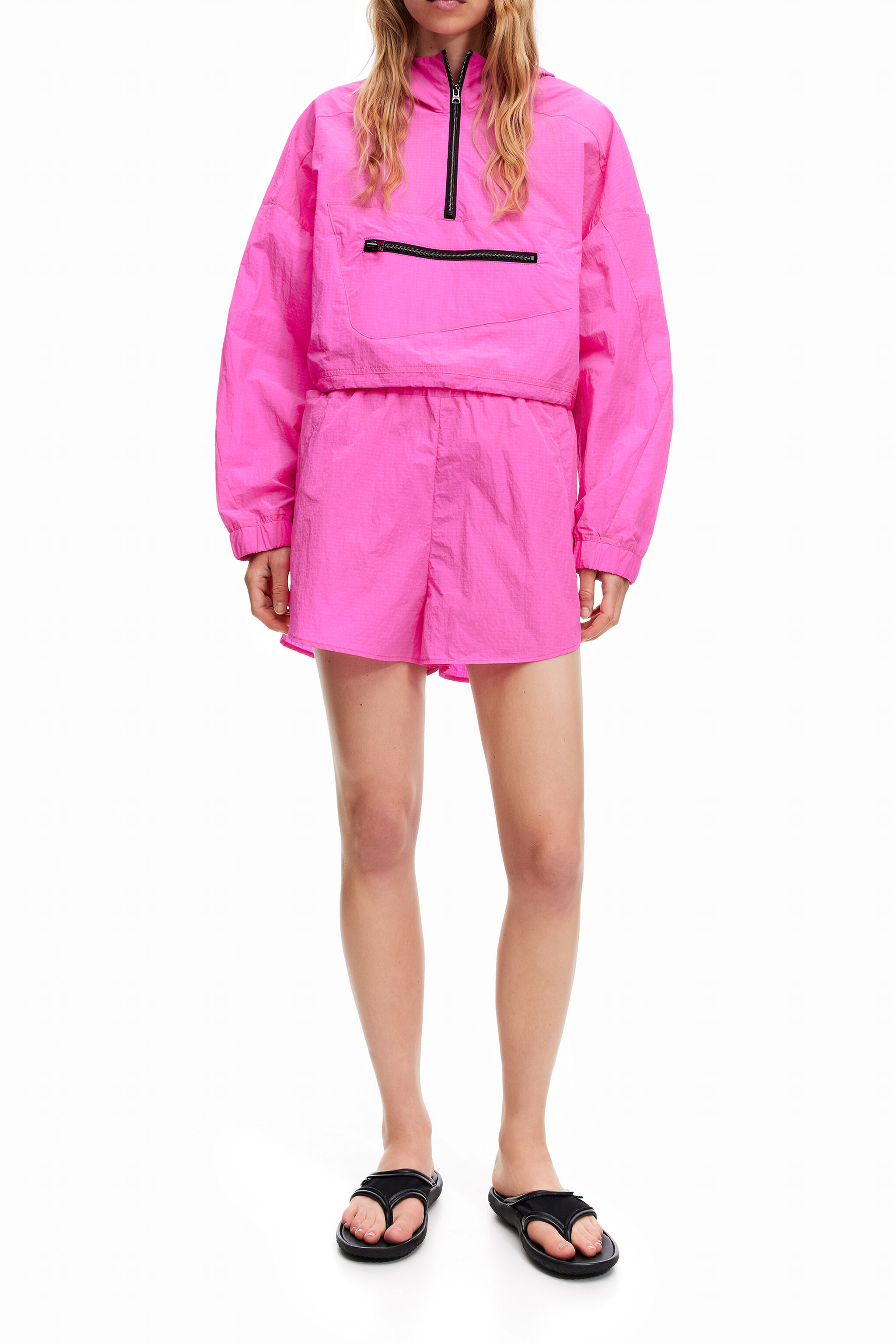 Giubbotto marsupio tecnico fucsia