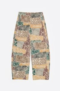 BARREL - Ivory Lace jeans with buckle