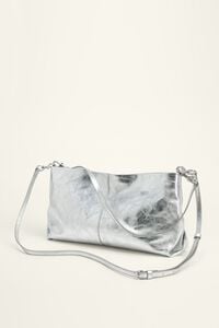 Bolso sobre grande piel plata