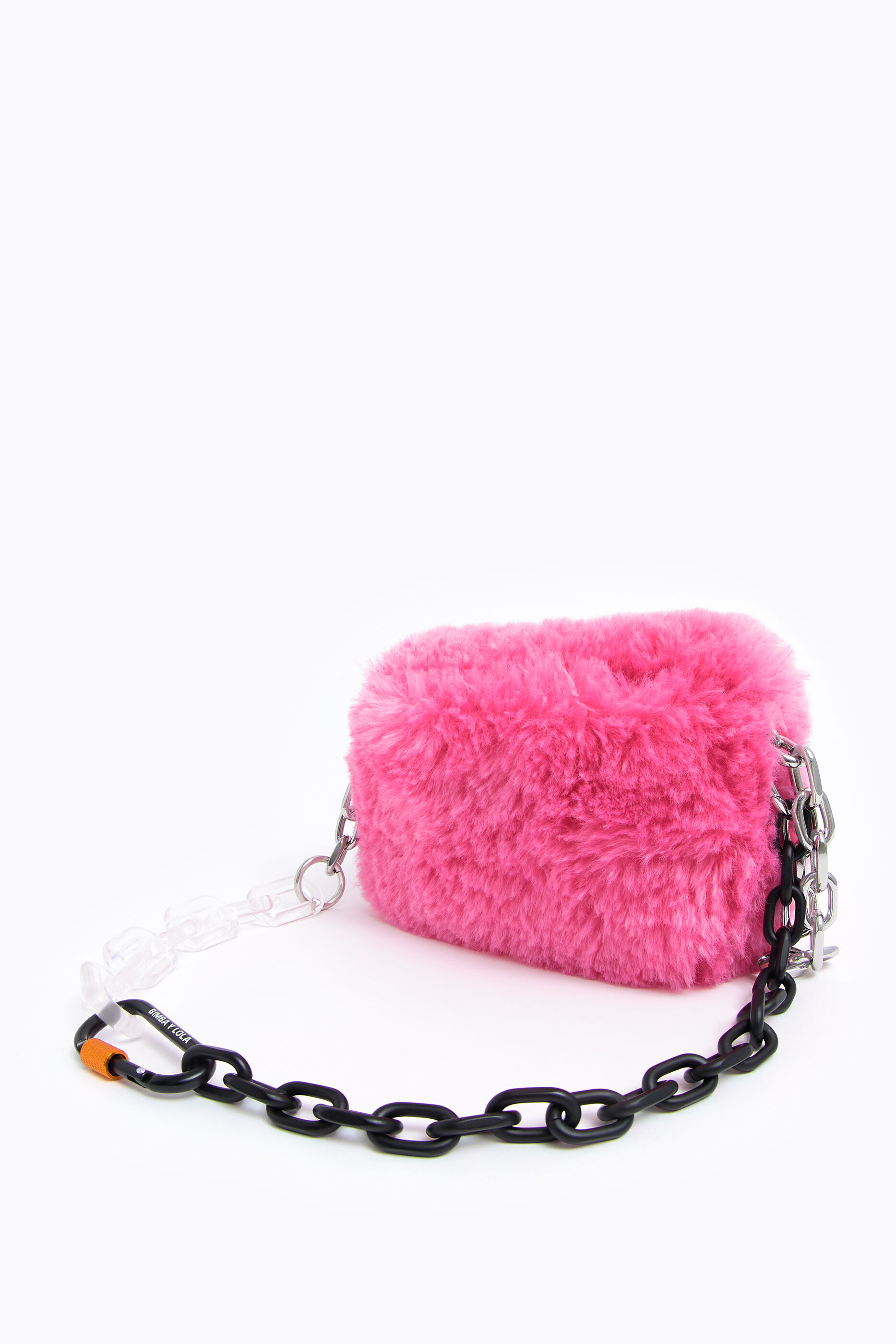 pink fur bag