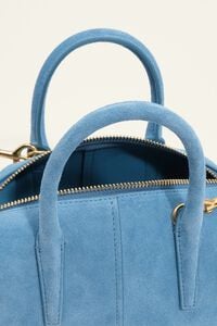 Mini electric blue suede Romeo bag