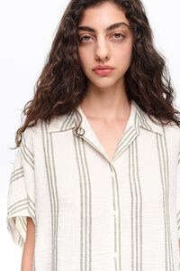 Green striped shirt