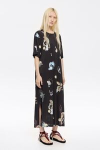 Vestido camiseta largo Camaleón antracita