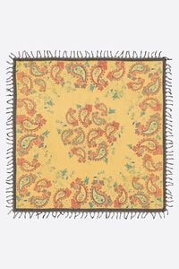 Light orange paisley shawl