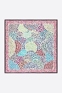 White border floral scarf