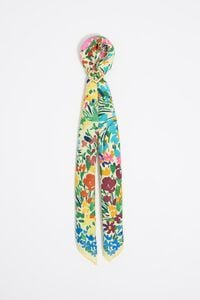 Multicolor floral scarf charm