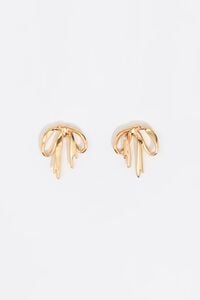 Gold bow earrings