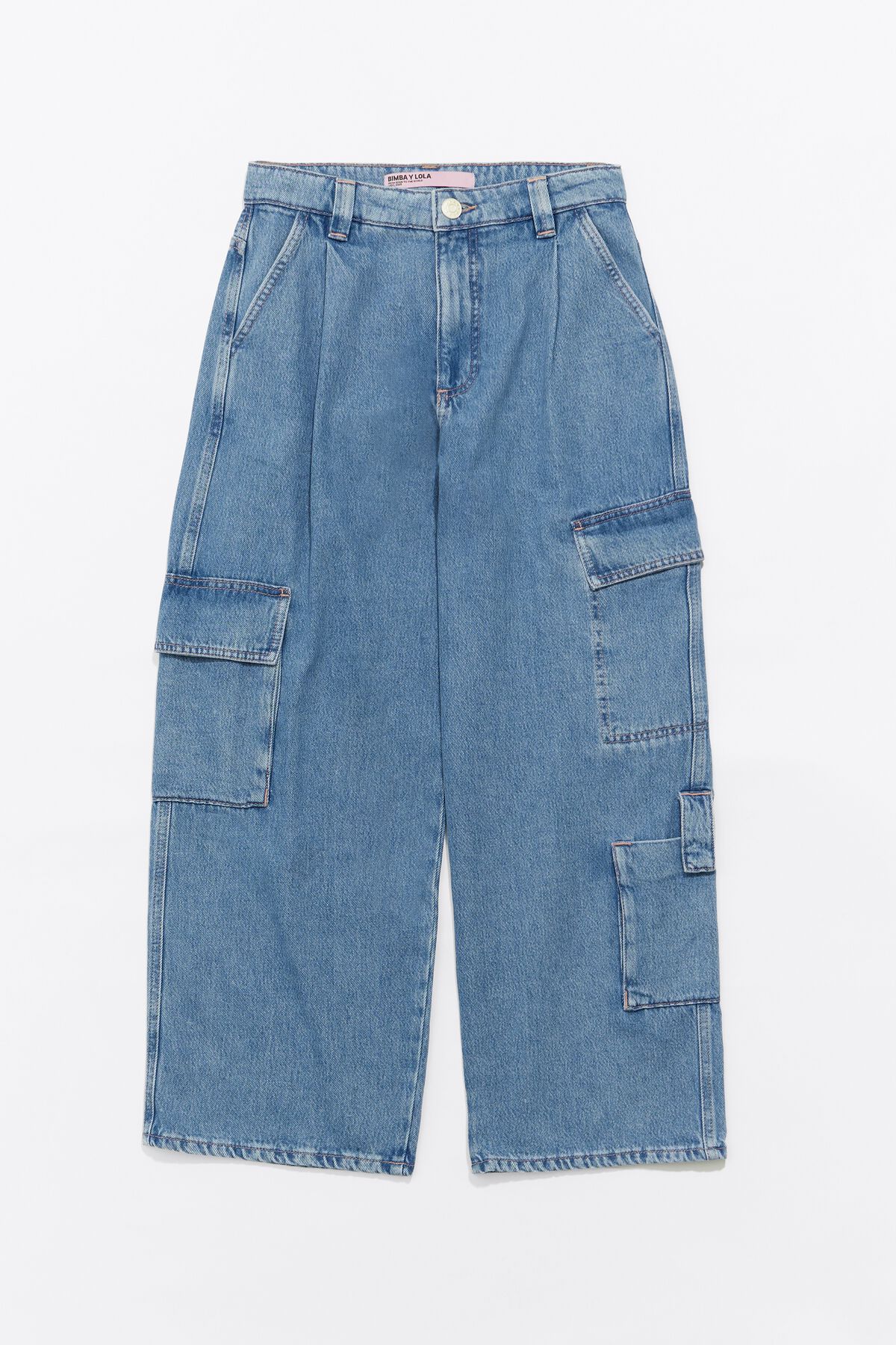 Bimba Y Lola Pantalon Cargo CARGO Vaquero Azul