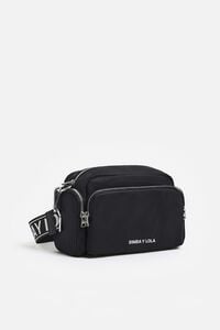 Bolso bandolera Pocket mediano nylon negro