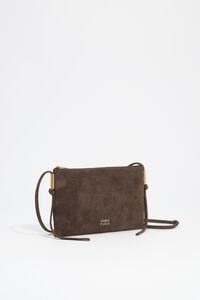 Bolso sobre peque&ntilde;o serraje fango