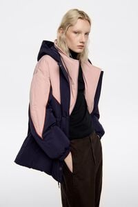 Ink drawstring waist down jacket