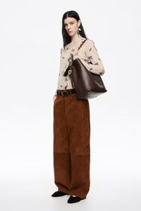 Ivory Flowers Scan tulle fitted T-shirt