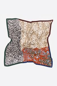 Pa&ntilde;uelo patchwork s naranja quemado