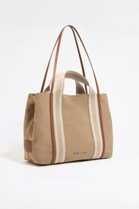 Bolso shopper Chihuahua grande gabardina camel