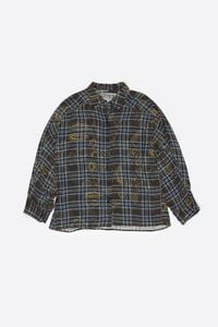 Oversize blue Ikatmix shirt
