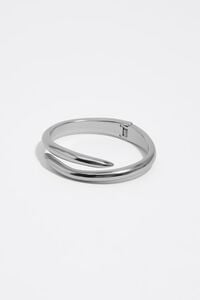 Silver criss-cross bracelet