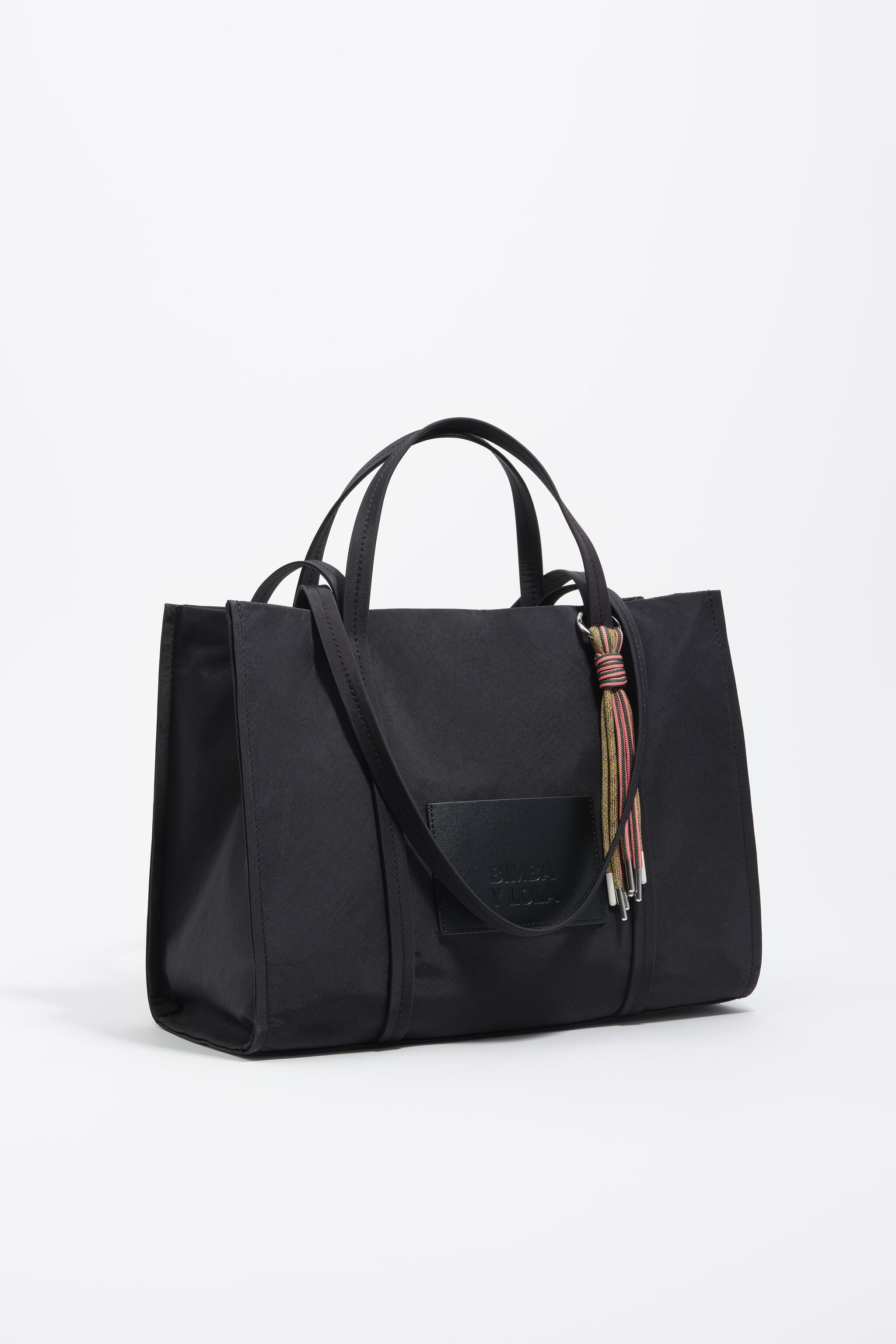 Naptime BAG BLACK バッグ ブラック Large black nylon shopper bag