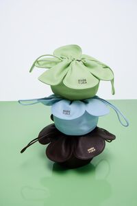 Bolso P&eacute;talo piel verde pastel