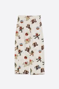 Samba barrel trousers with decorative stitching