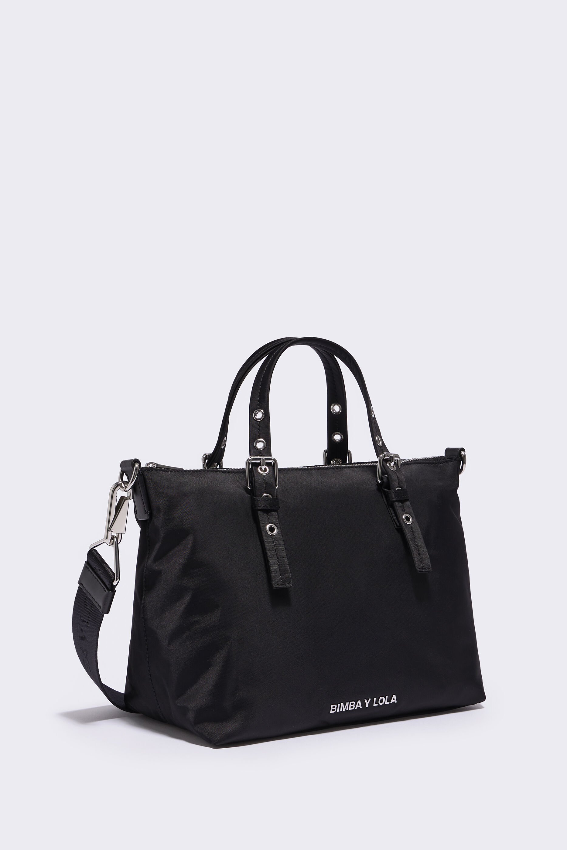 Bolso Shopper De Nylon Con Colgante - Negro - Mujer - Shoppers - parfois.com