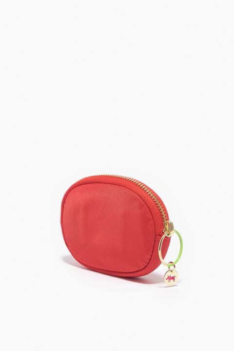 Monedero nylon rojo