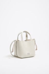 Bolso Chihuahua mini piel blanco roto