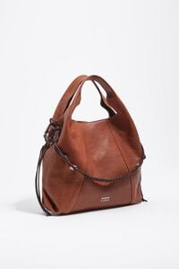 Bolso Paper mediano piel tostado oscuro