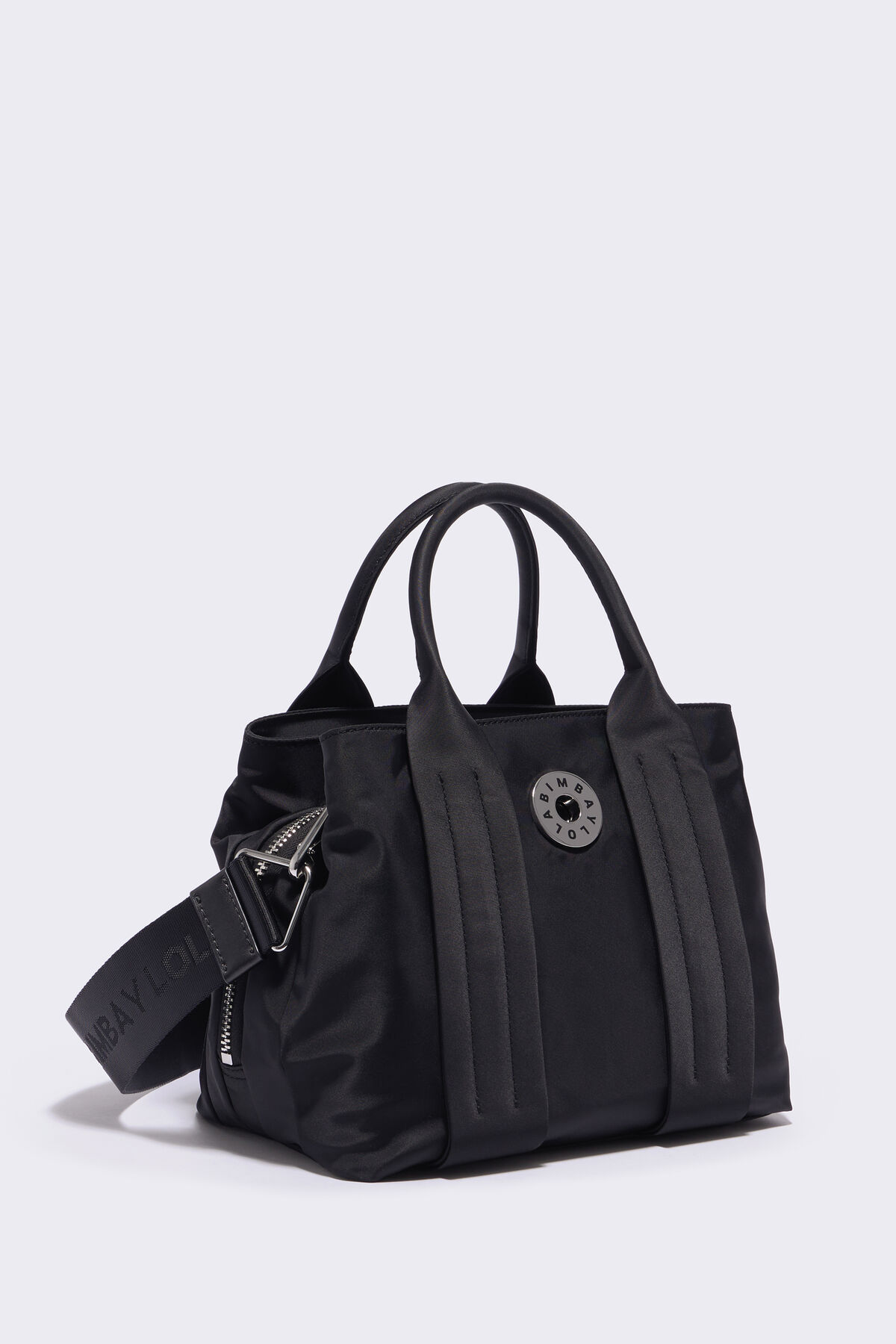 Bolso tote nylon negro