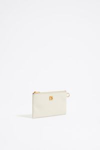 Monedero piel marfil