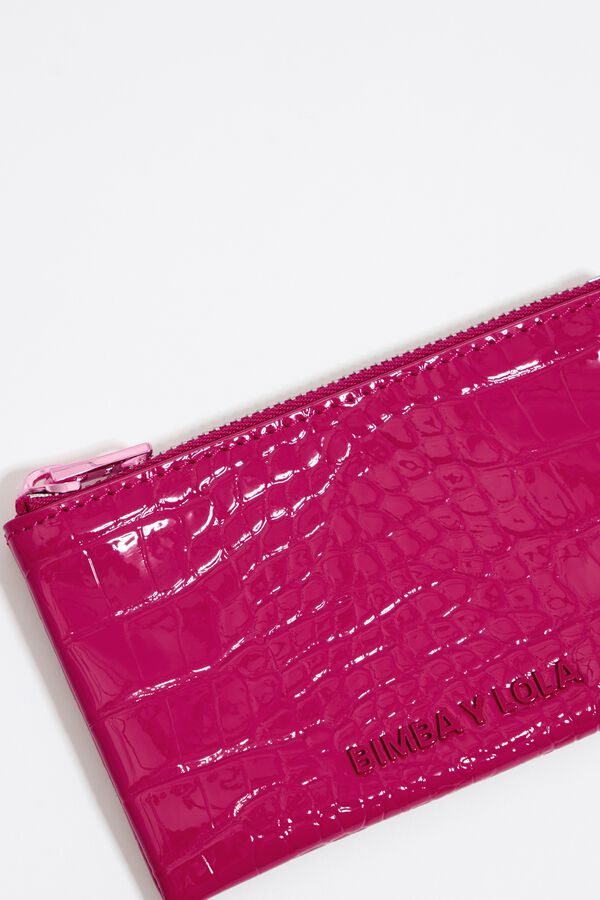 Shop bimba & lola Aquamarine nylon curved coin purse (231BBH135