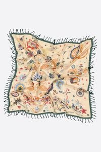 Szal tropikalne ptaki zielony