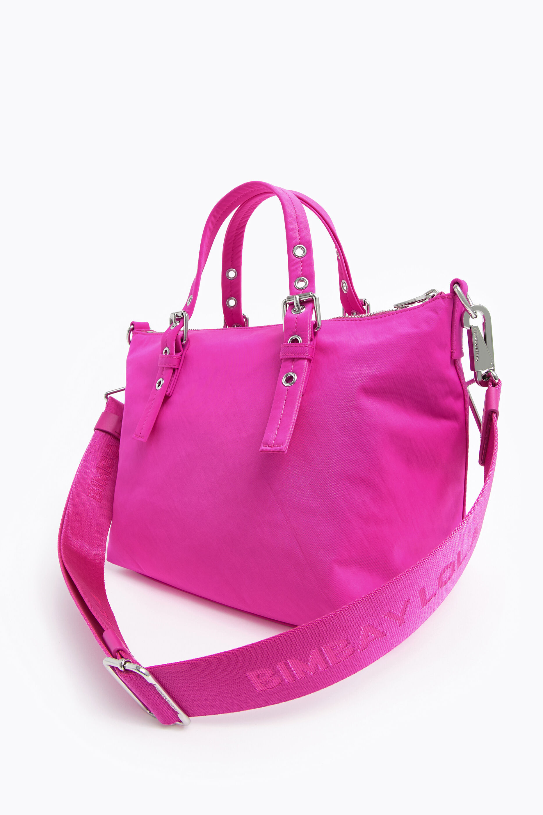 pink nylon tote