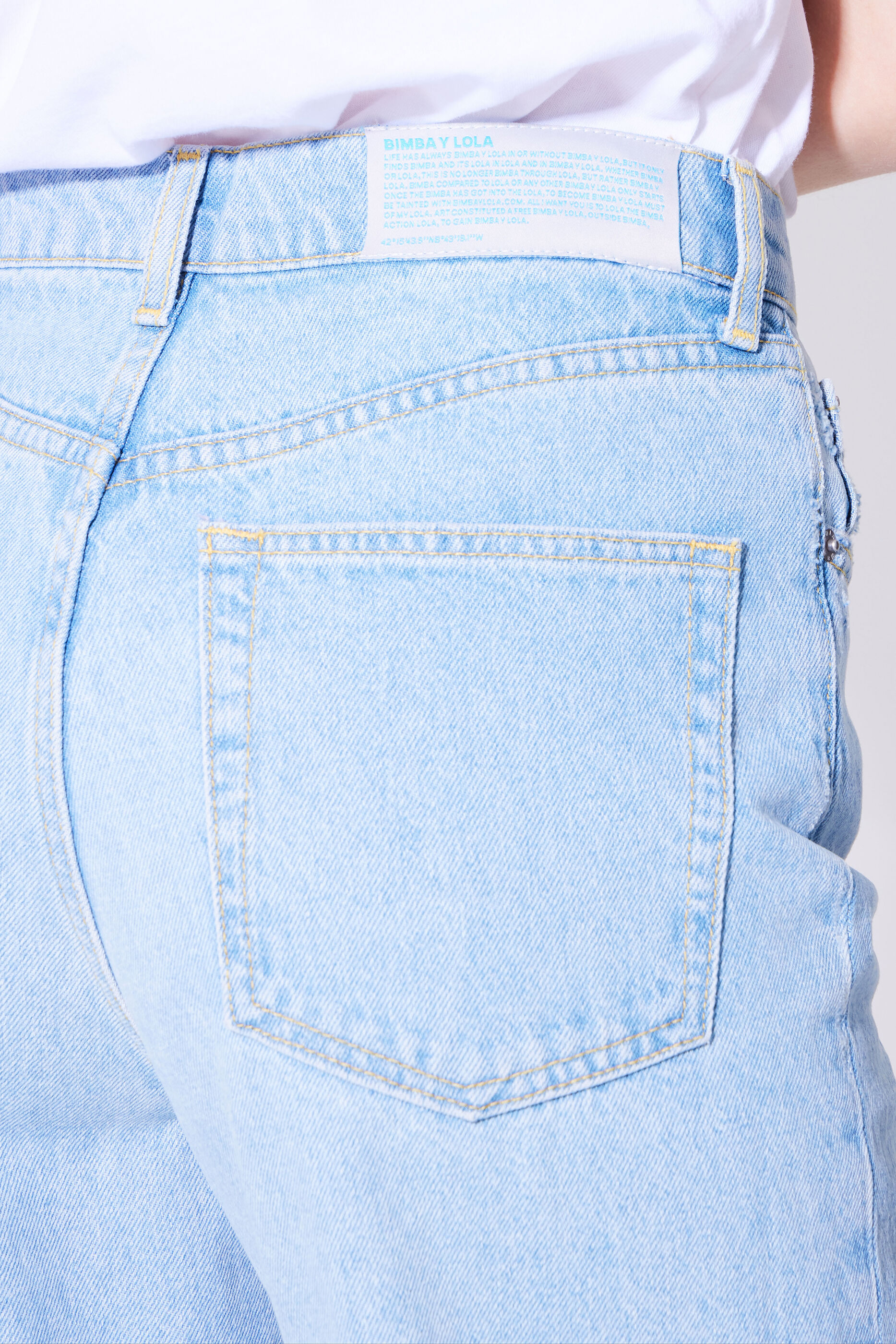 WIDE - Light blue wide jeans