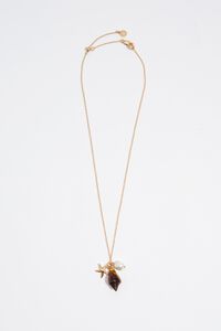 Halskette Stern und Schnecke gealtertes Gold