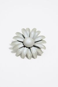 Charm metal flor marfil