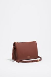Bolso sobre triple mini piel nuez