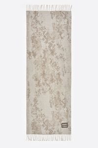 Taupe snake print acrylic jacquard shawl