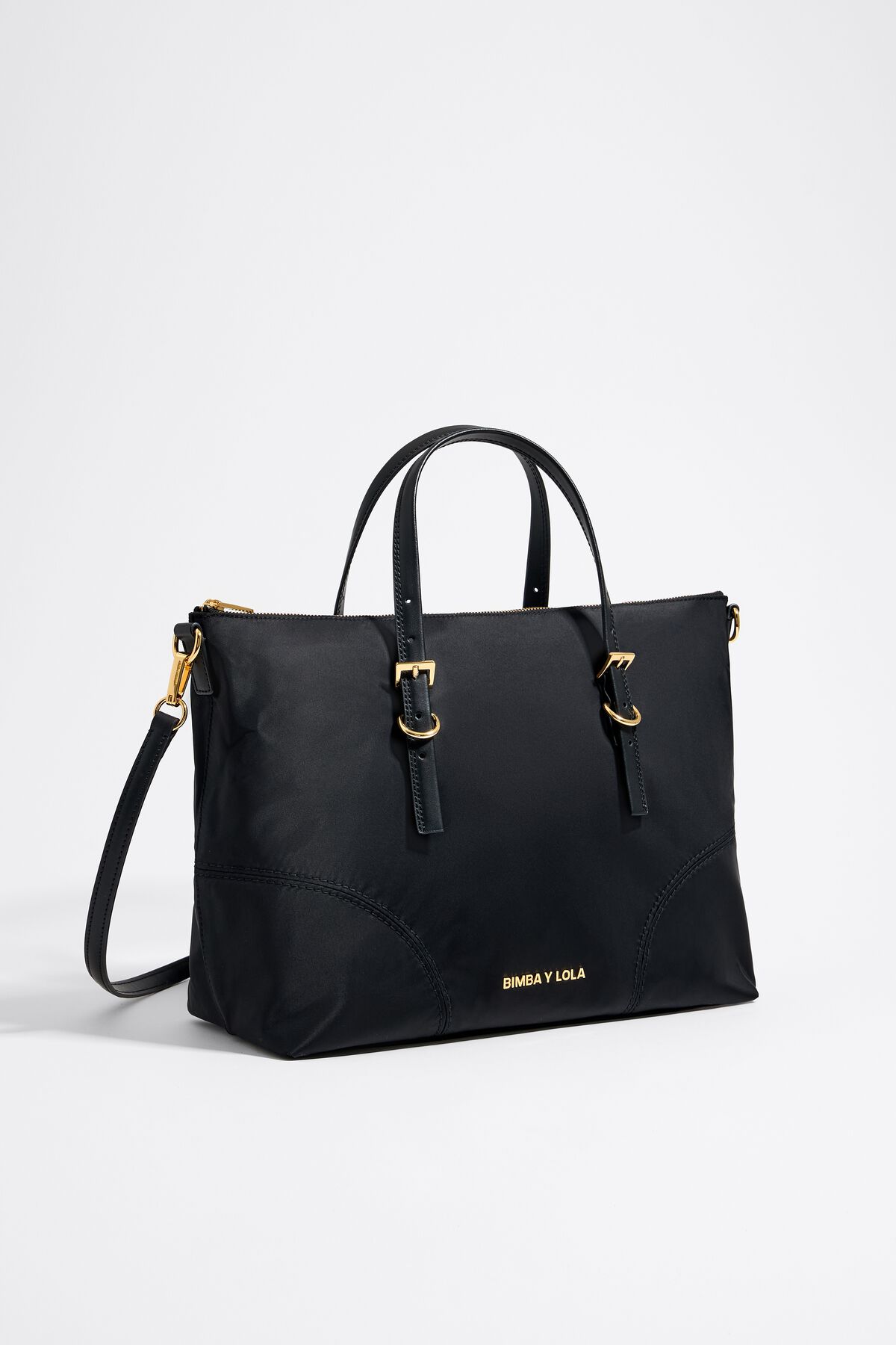 Bolso Shopper Bolso Charol Negro Bimba Y Lola Bolso Negro Piel