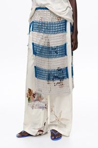 Pareo rayas crochet