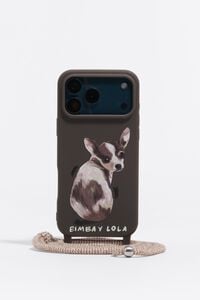Coque rigide iPhone 17 Pro Max couleur chocolat chihuahua