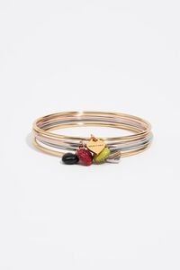 Set of 5 heart logo bracelets